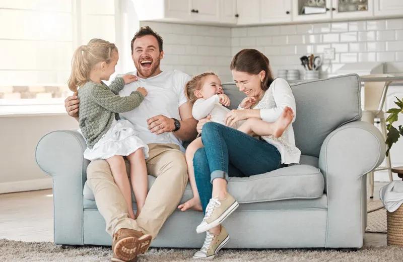 family in pest free home